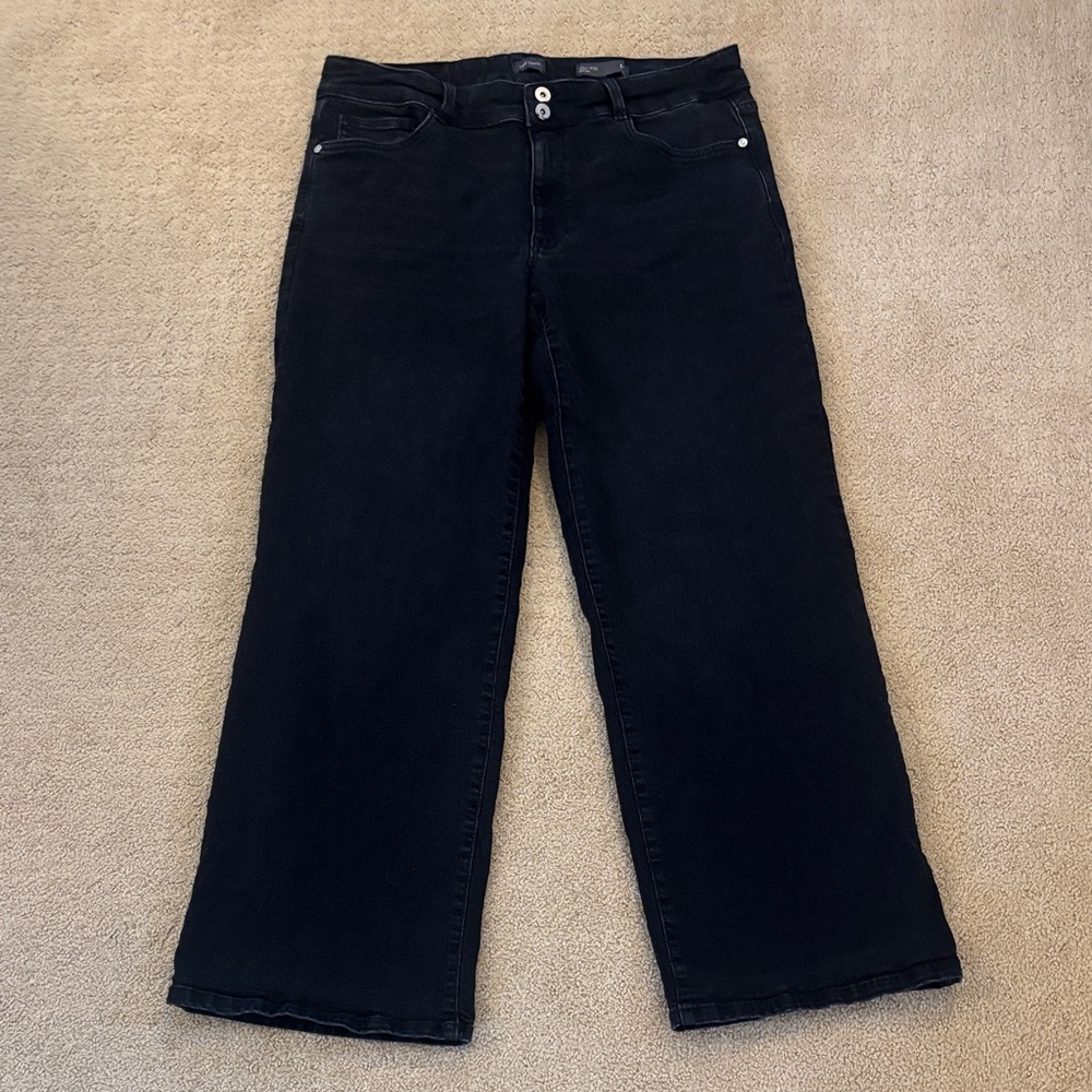 J. Jill High Rise Full Leg Black Jeans